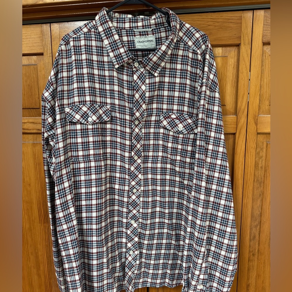 Craghoppers Men's Flannel Shirt - Red, Blue, White